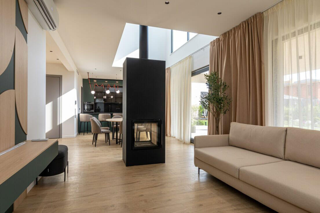 Интерьер со световым атриумом