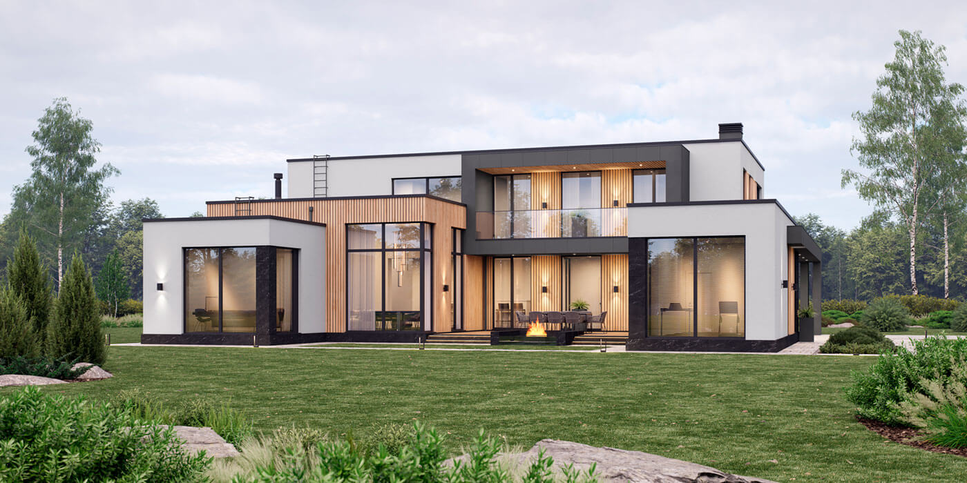 Дом с курдонером