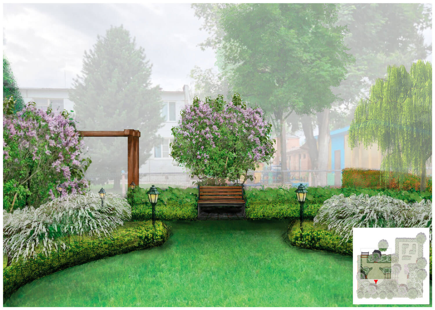 Сиреневый садик