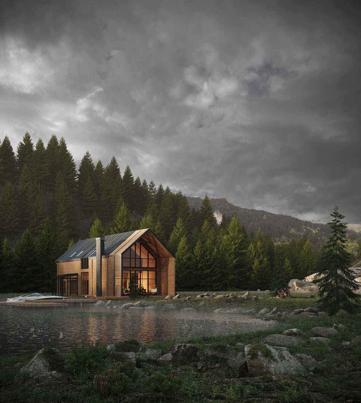 Проект двухэтажного дома Берген