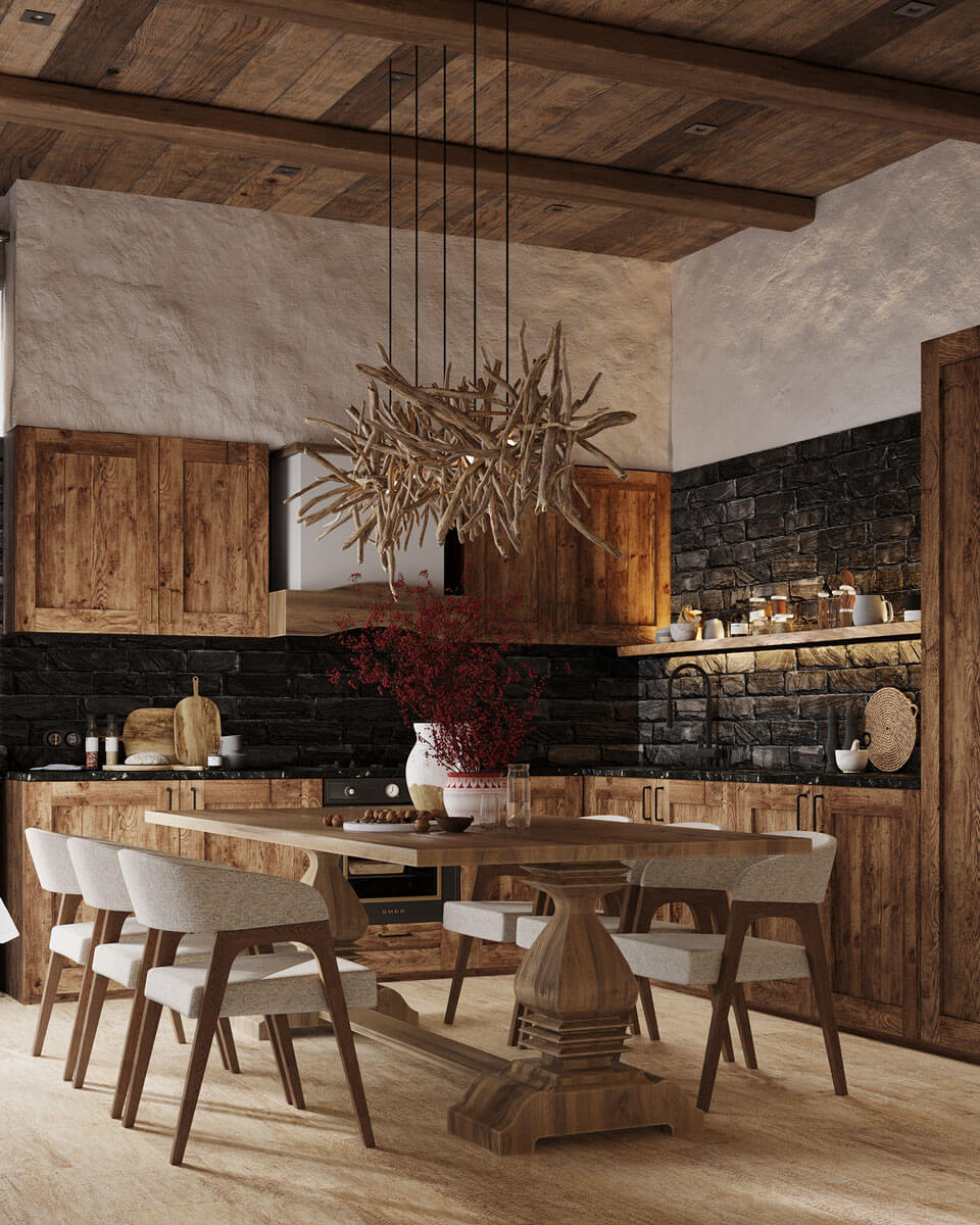 Альпийское шале из таун-хауса