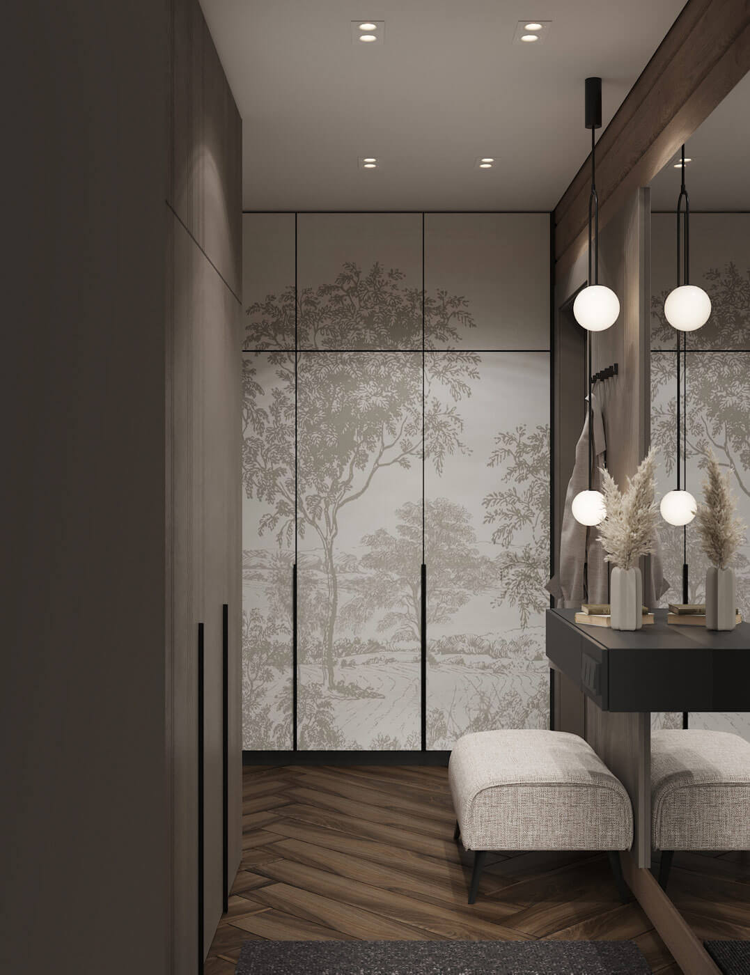 Яркий минимализм в деревянном доме