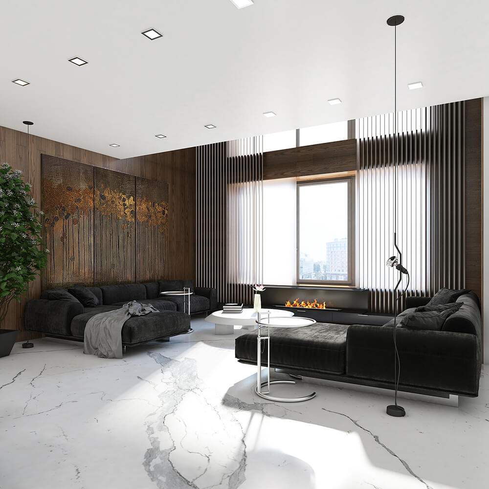 Интерьер квартиры в ЖК Крестовский De Luxe