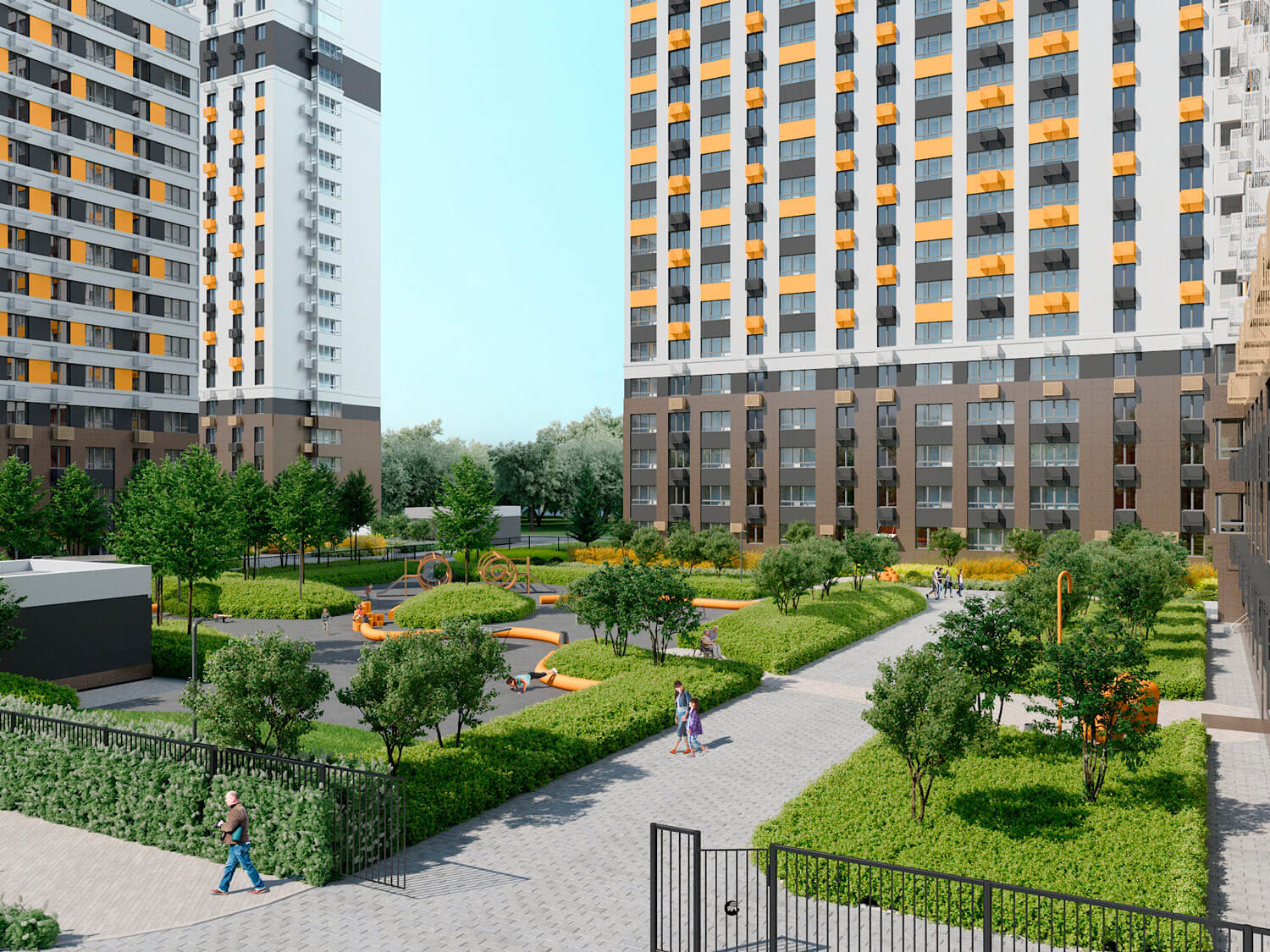 Проект благоустройства и озеленения территории ЖК «Мёд»