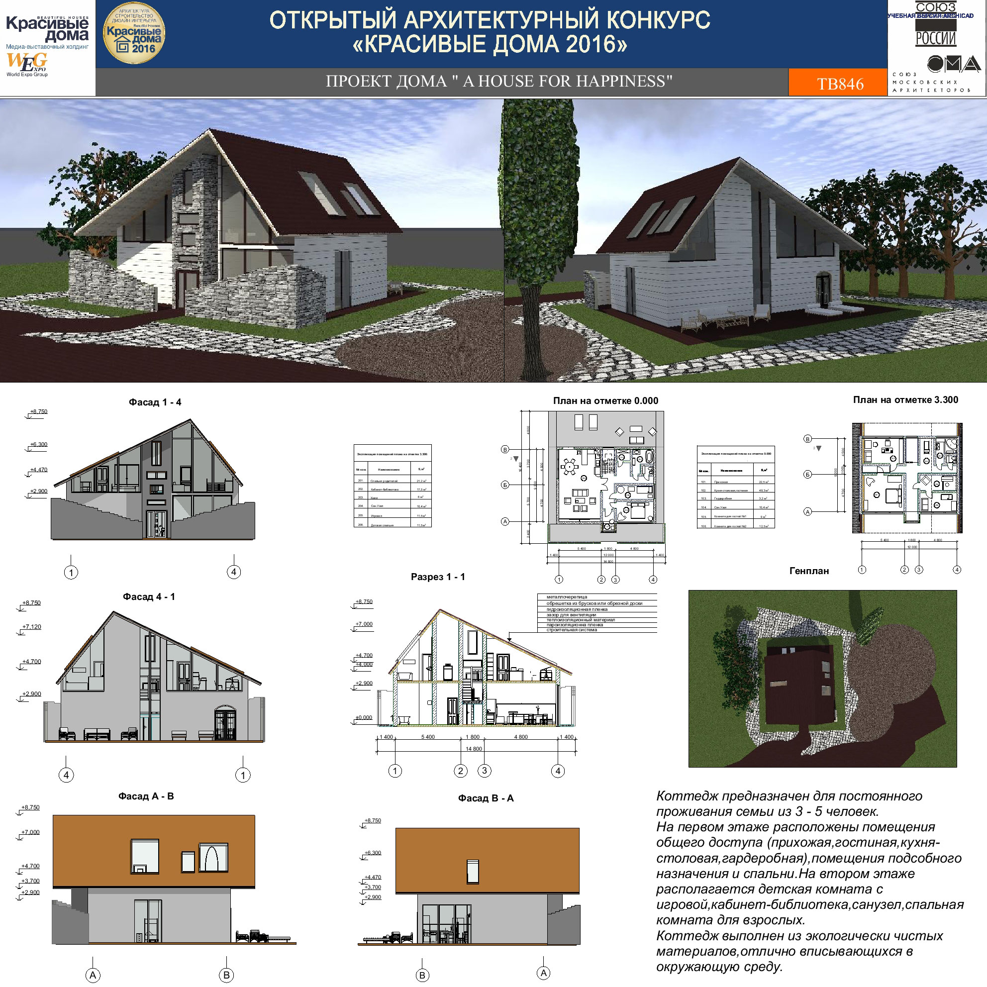 Проект дома A House For Happiness*